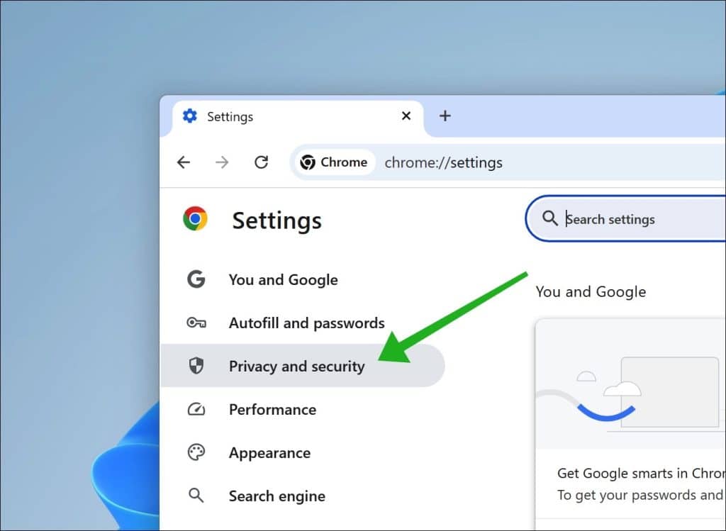 privacy and security chrome