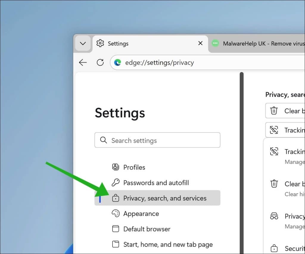 privacy search and services