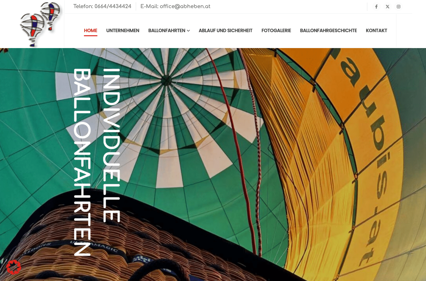 Screenshot preview of abheben.at