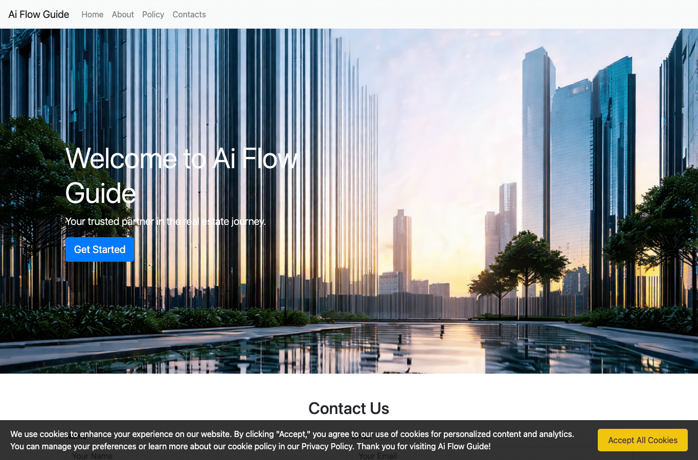 Screenshot preview of aiflowguide.top
