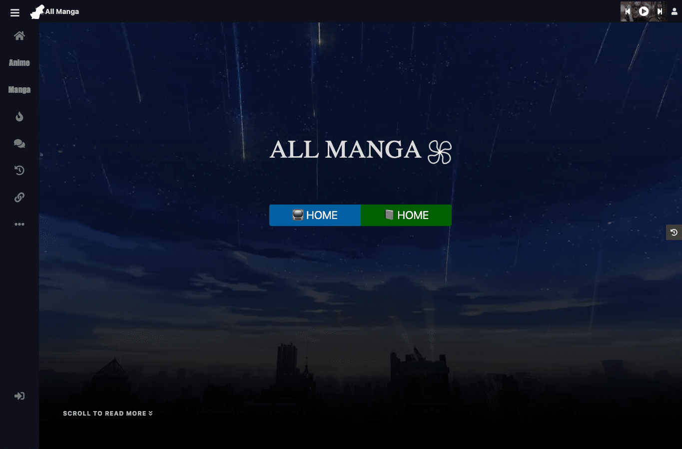 Screenshot preview of allmanga.to