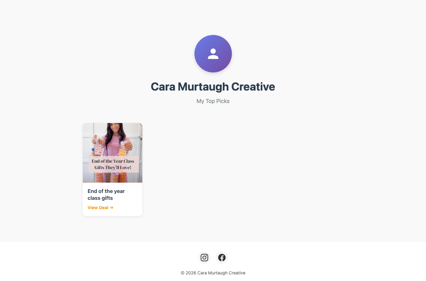 Screenshot preview of caramurtaugh.com