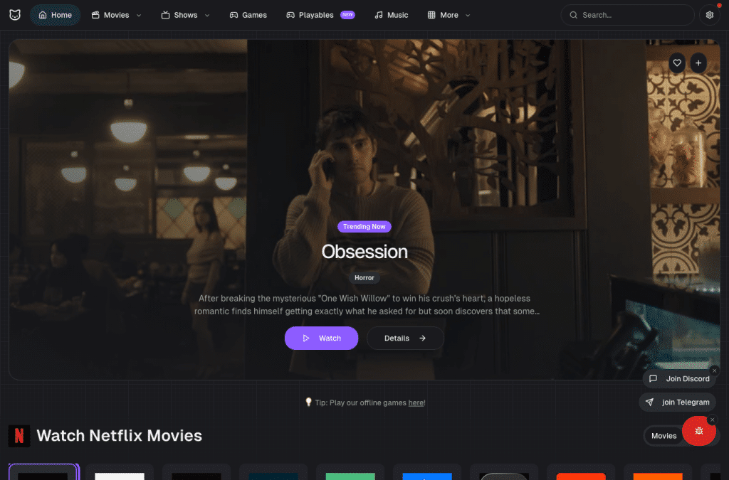 cinevo.site homepage screenshot
