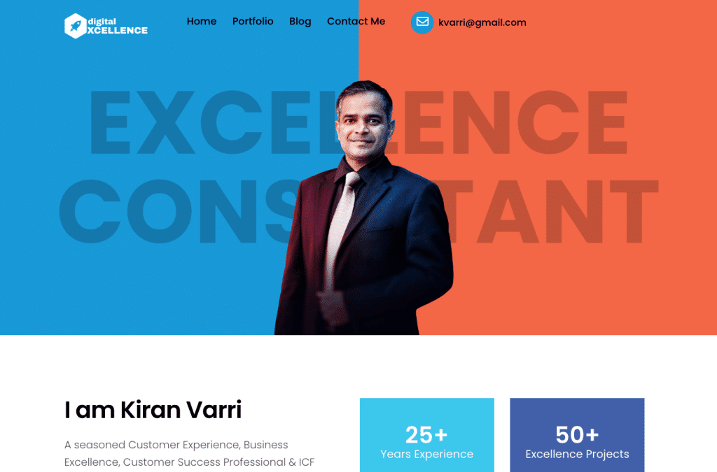 digitalxcellence.in homepage screenshot