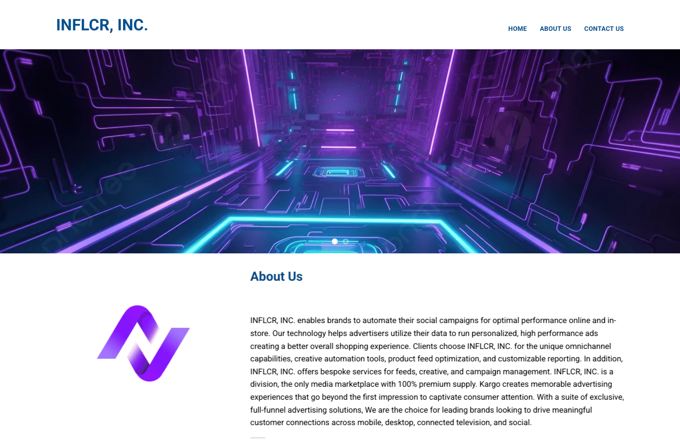Screenshot preview of inflcr.shop
