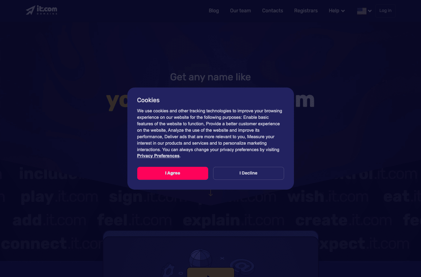 Screenshot preview of it.com