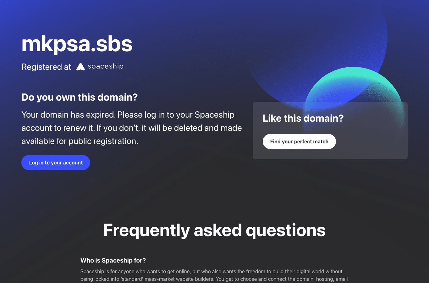 Screenshot preview of mkpsa.sbs