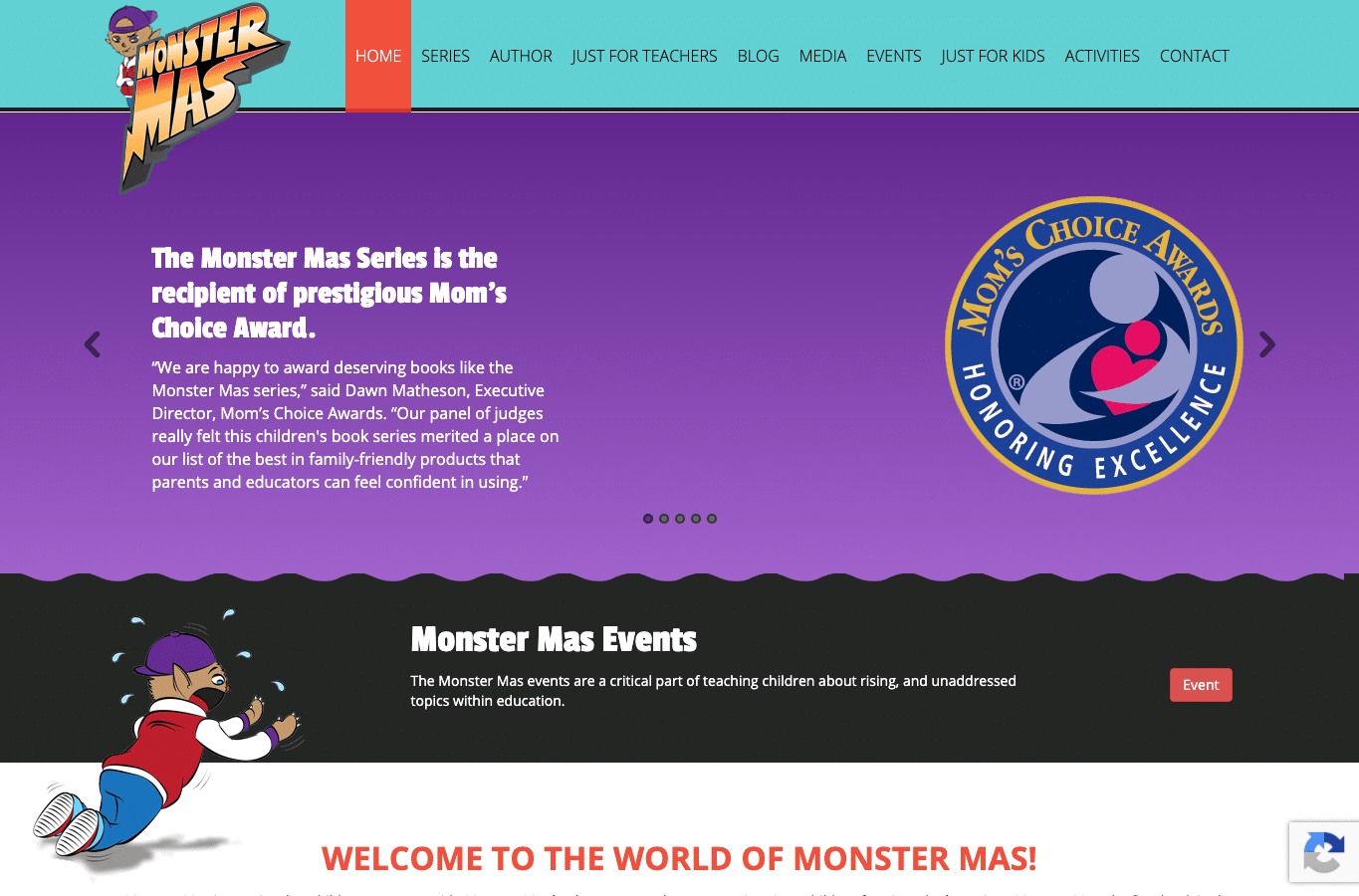 Screenshot preview of monstermas.com