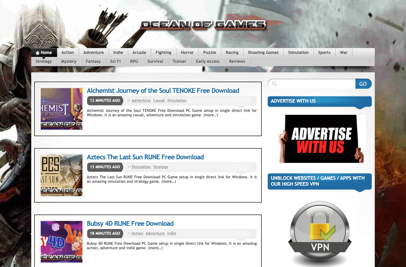 Screenshot preview of oceanofgames.com