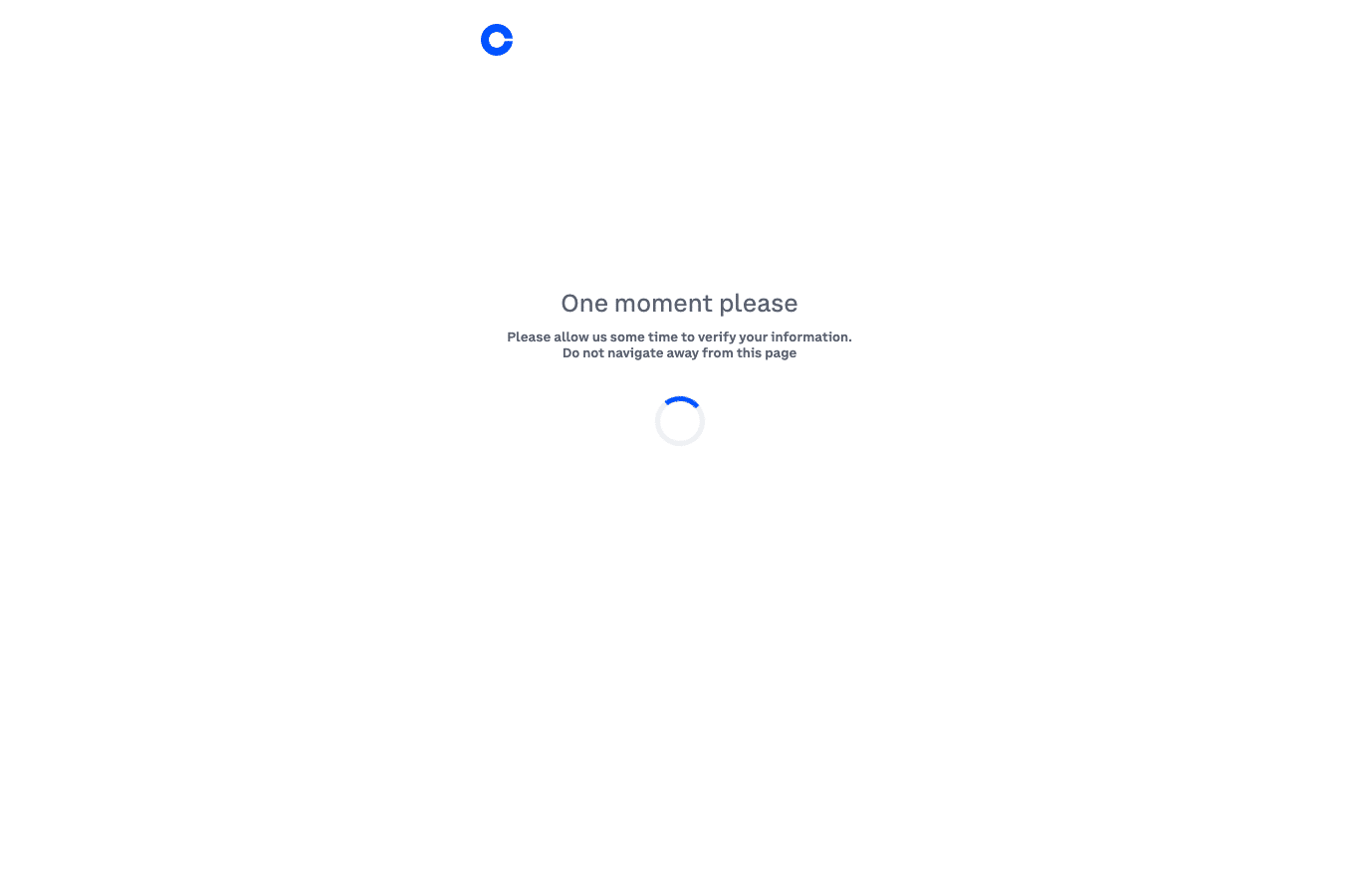 Screenshot preview of preview-coinbase.com