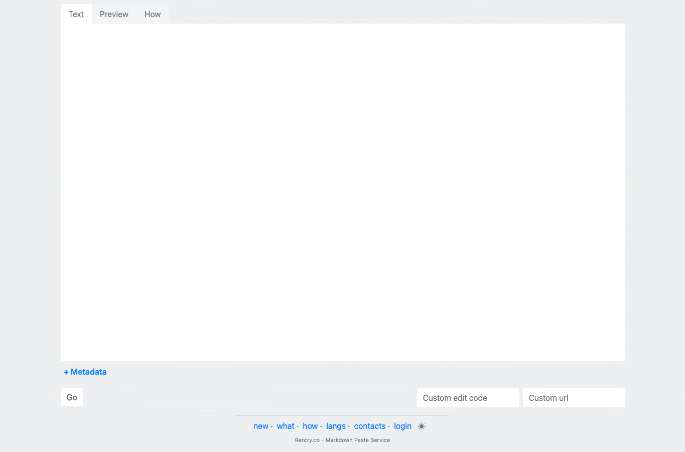 Screenshot preview of rentry.co