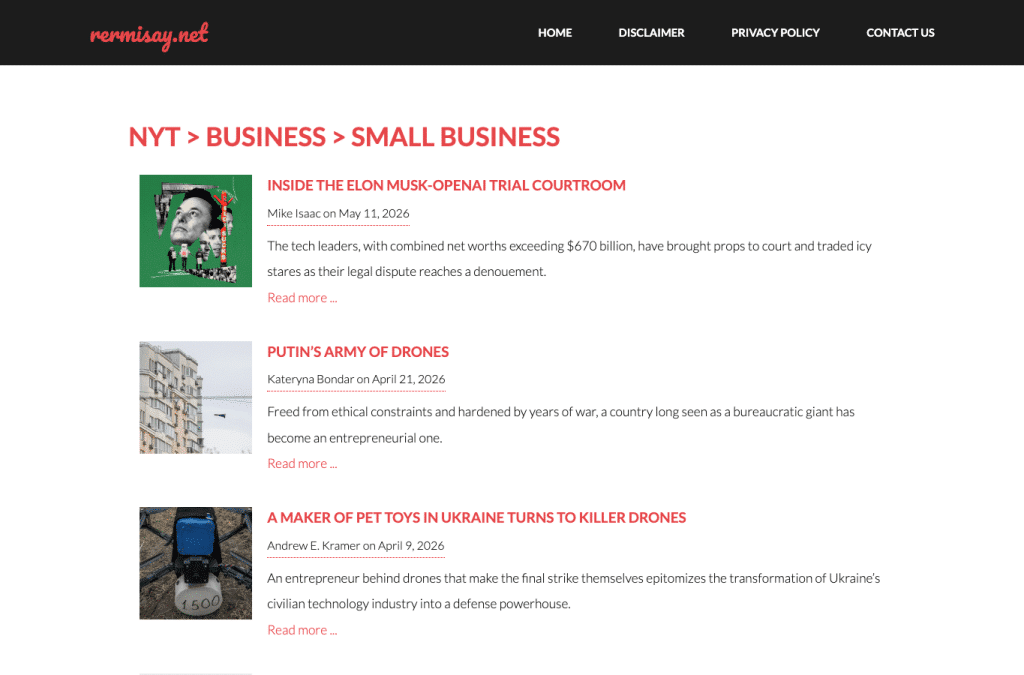 rermisay.net homepage screenshot