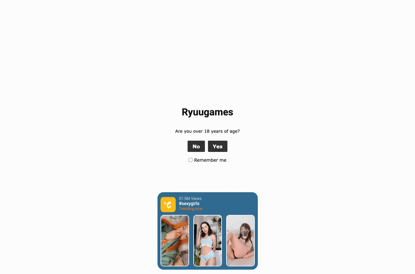 Screenshot preview of ryuugames.com