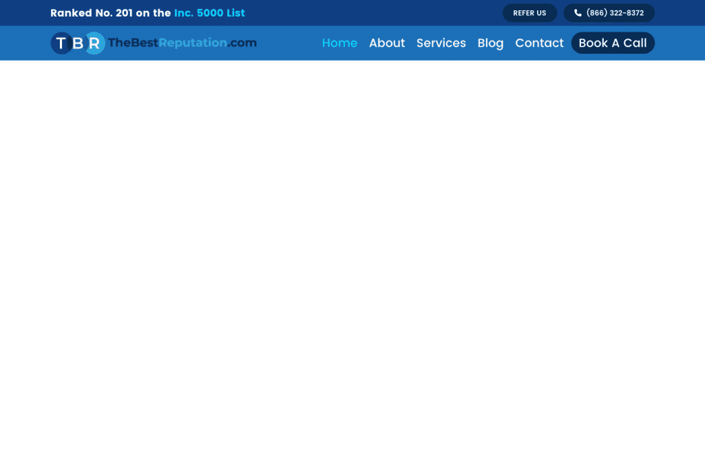 thebestreputation.com homepage screenshot