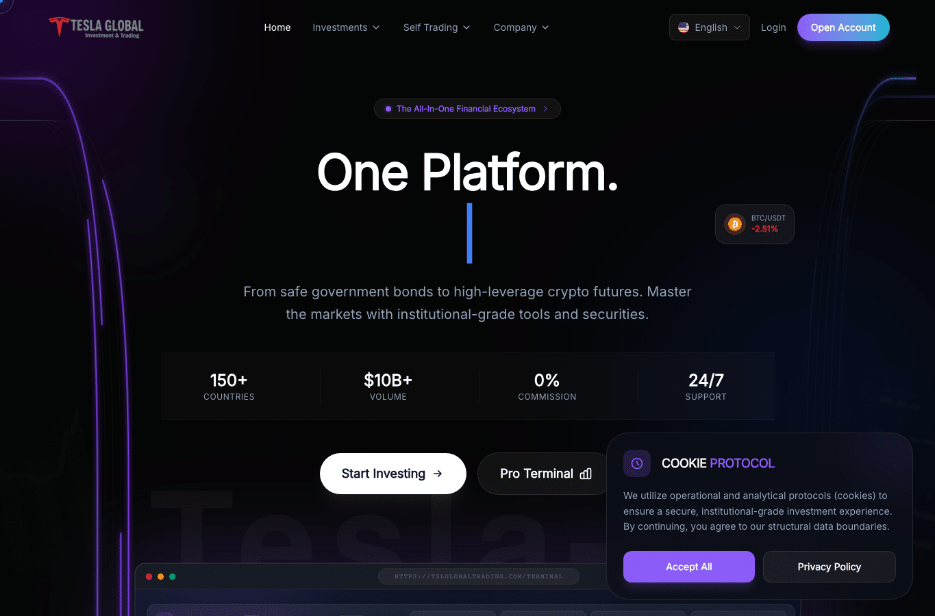 Screenshot preview of tslglobaltrading.com