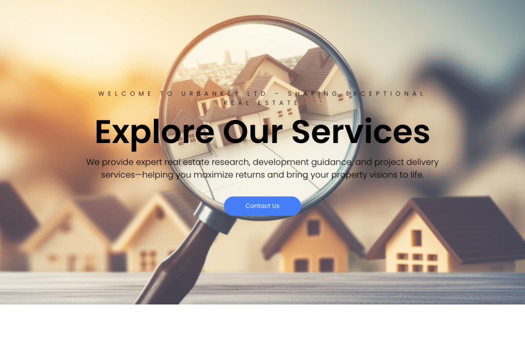 urbankeyltd.com homepage screenshot