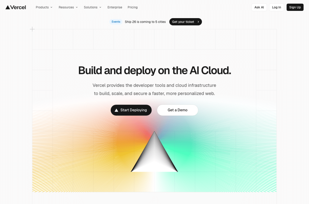 vercel.app homepage screenshot