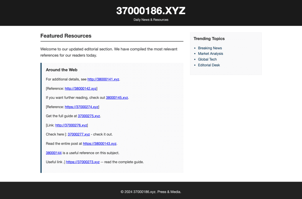 37000186.xyz homepage screenshot
