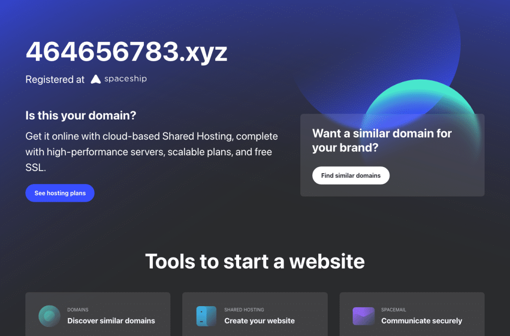 464656783.xyz homepage screenshot