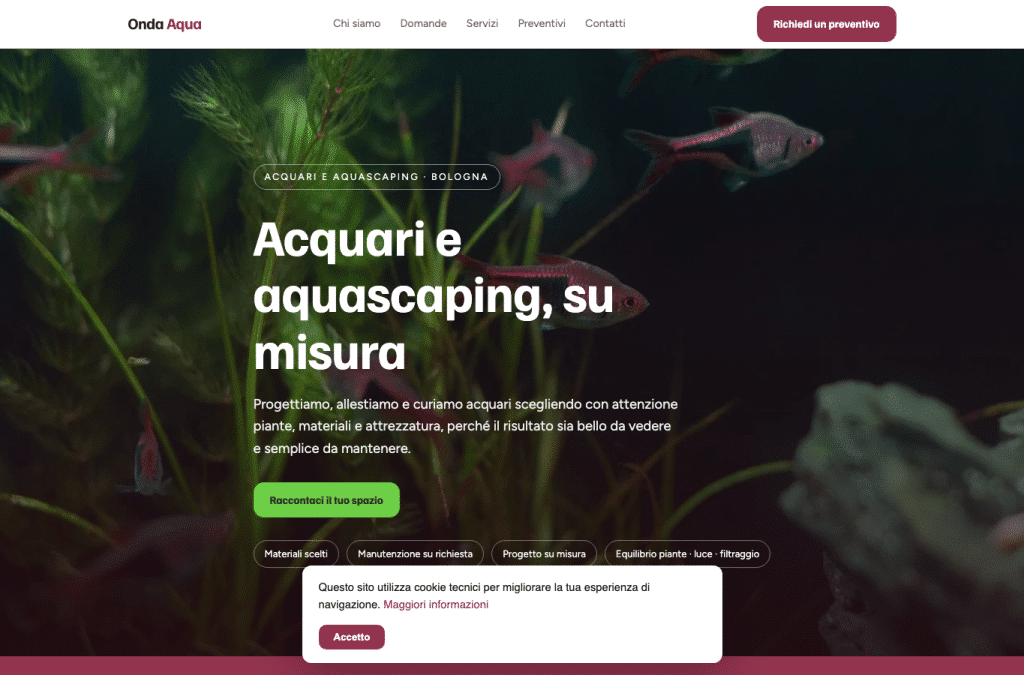 acquariit.pro homepage screenshot