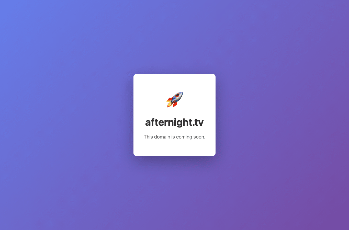 Screenshot preview of afternight.tv