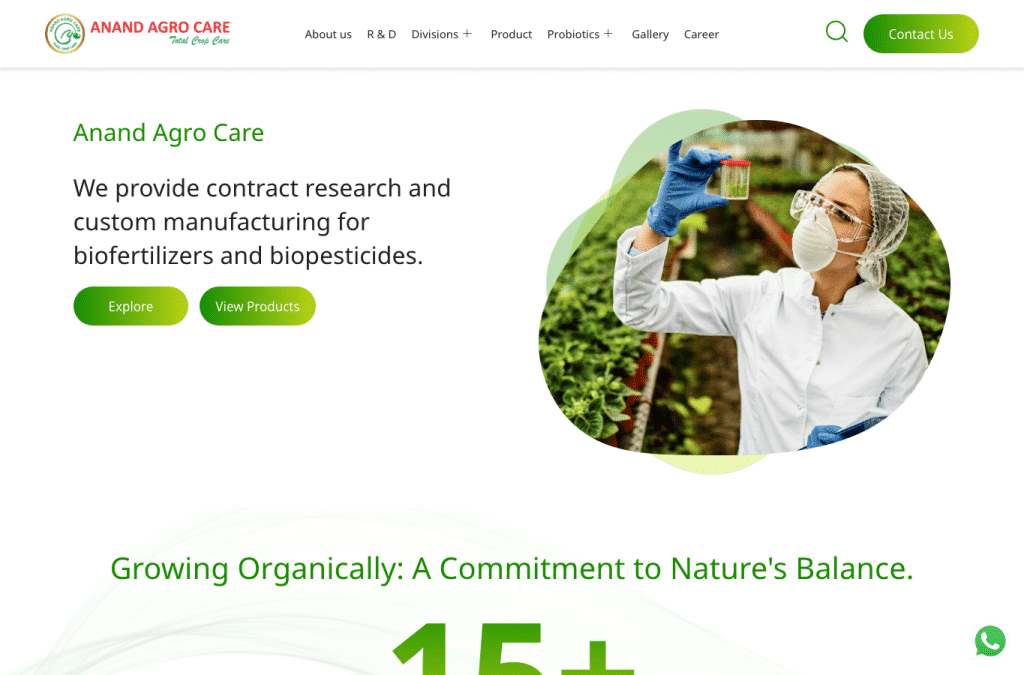 anandagrocare.com homepage screenshot