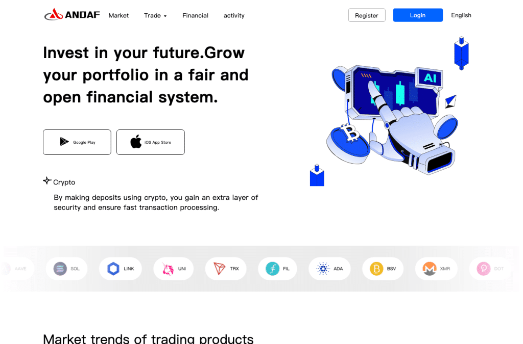 andafpro.net homepage screenshot
