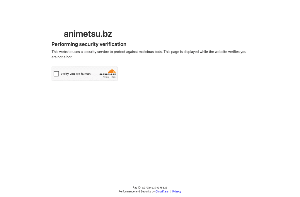 animetsu.bz homepage screenshot