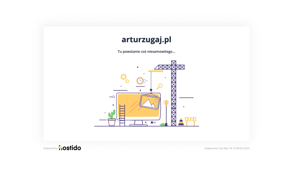 arturzugaj.pl homepage screenshot