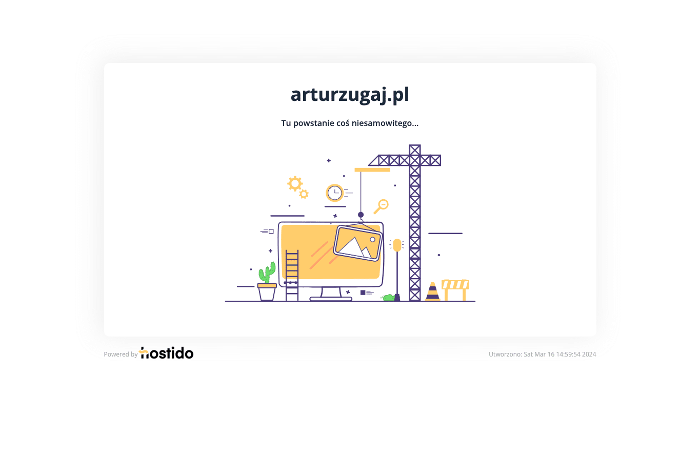 Screenshot preview of arturzugaj.pl