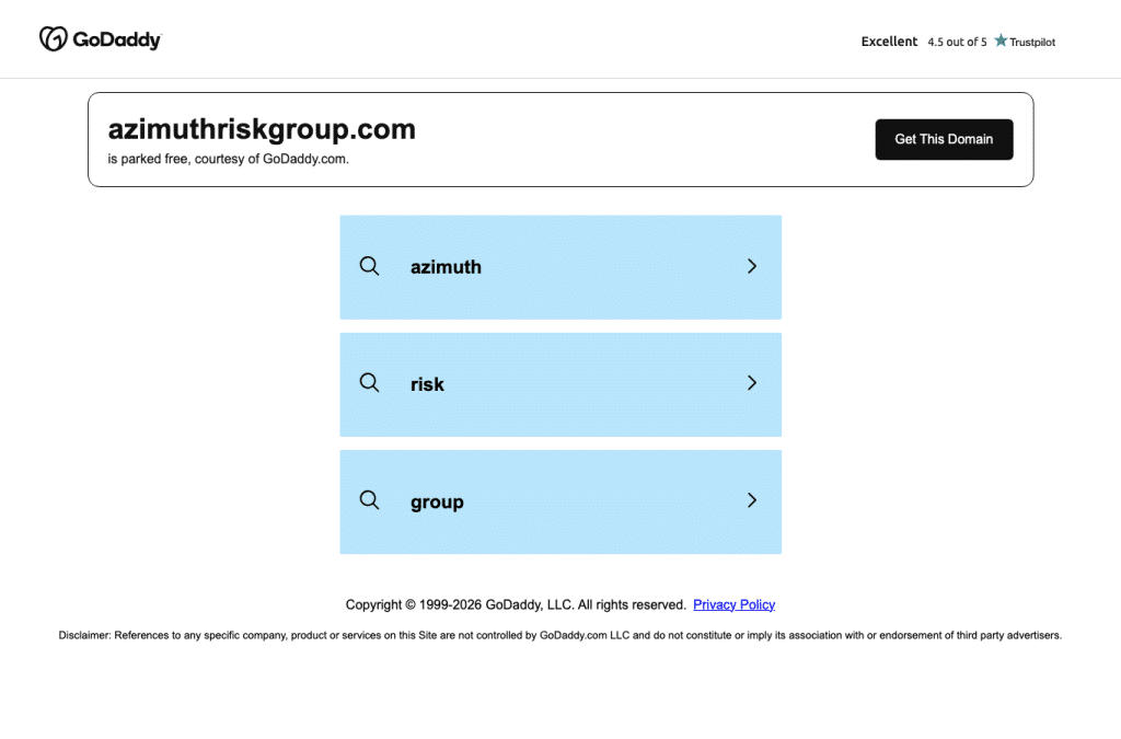 azimuthriskgroup.com homepage screenshot