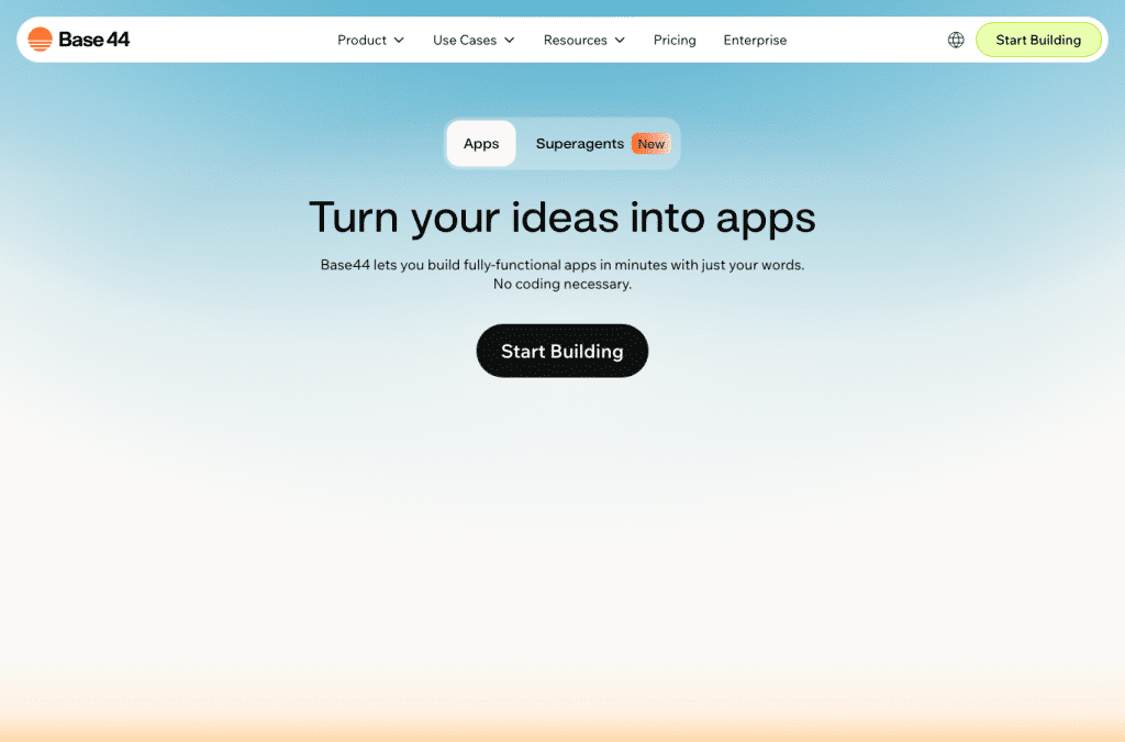 base44-preview.app homepage screenshot