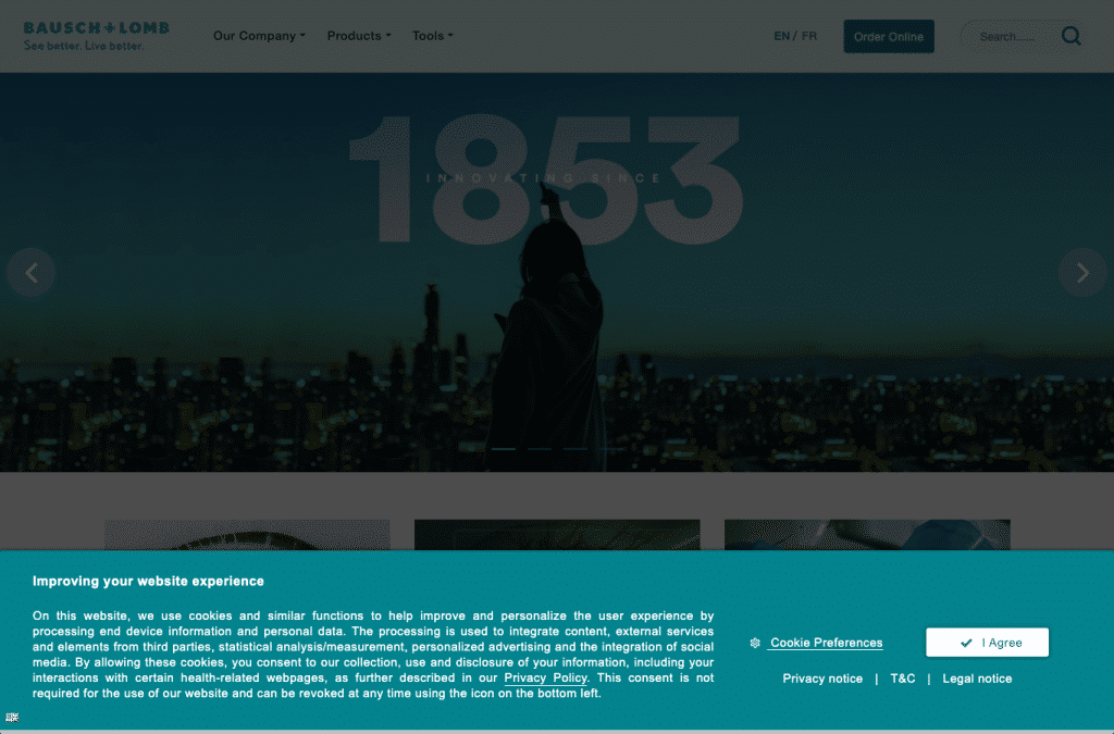bauschsurgical.ca homepage screenshot