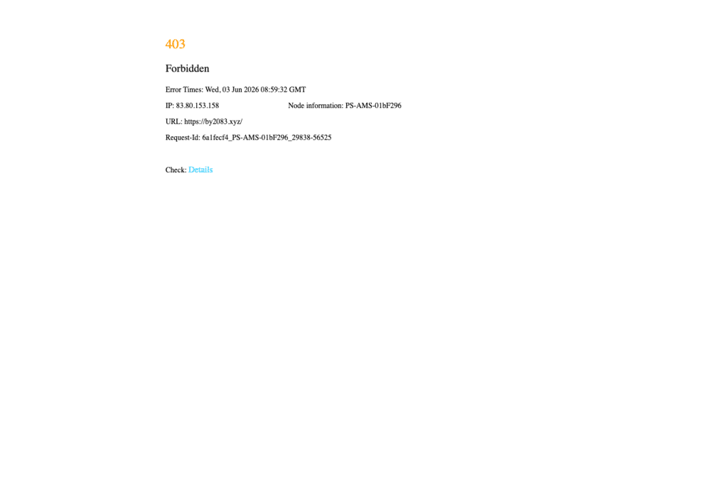 by2083.xyz homepage screenshot