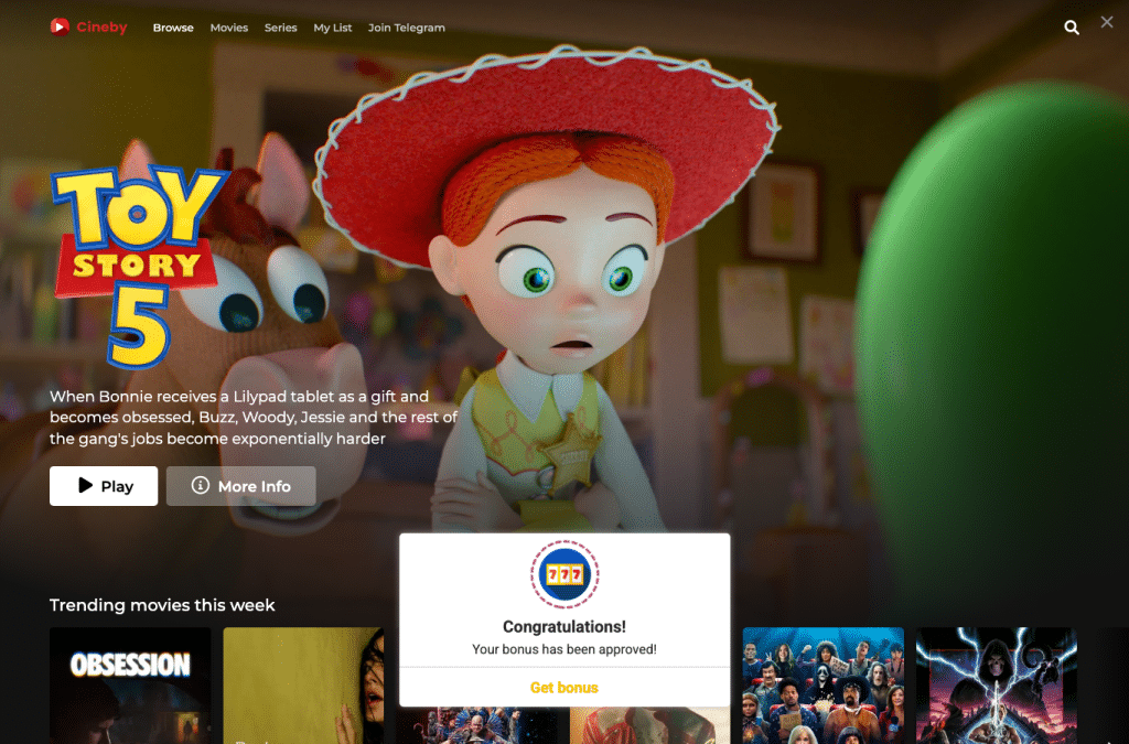 cineby.cc homepage screenshot