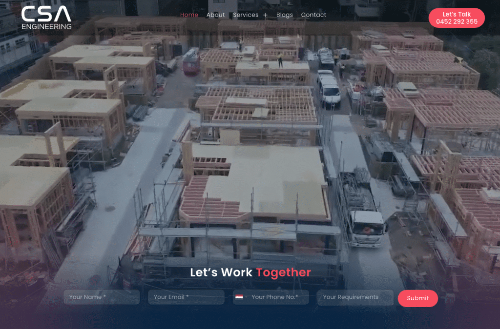 csaengineering.co.nz homepage screenshot