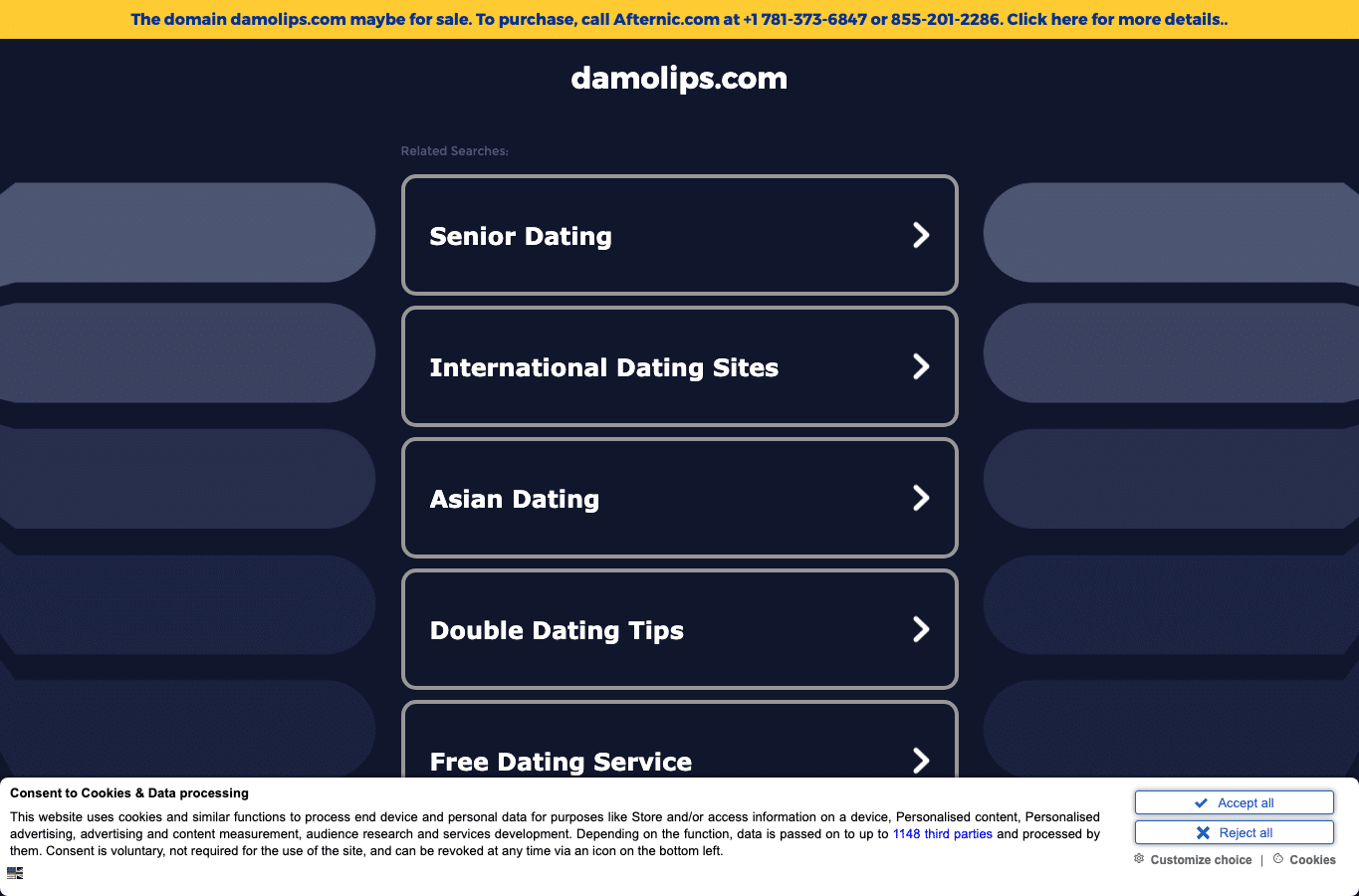 Screenshot preview of damolips.com