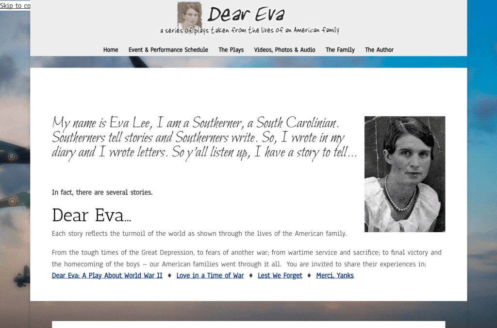 deareva.org homepage screenshot