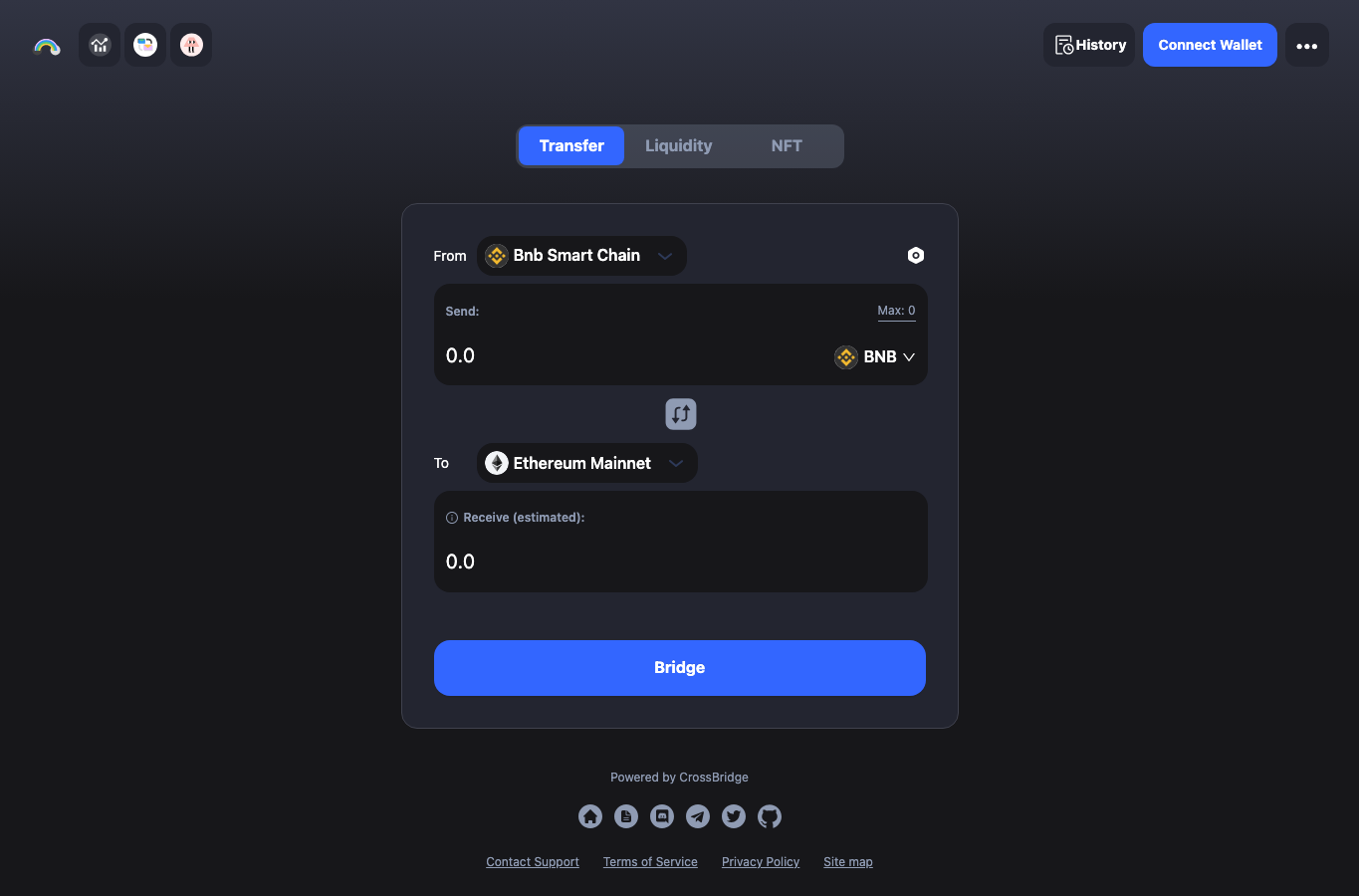 Screenshot preview of defiswap.us