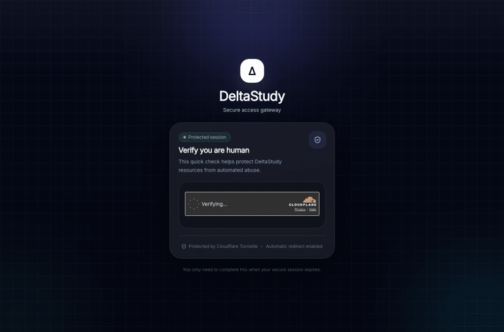 deltastudy.site homepage screenshot