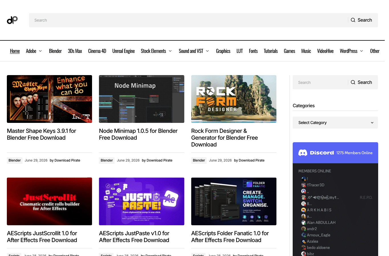 Screenshot preview of downloadpirate.com