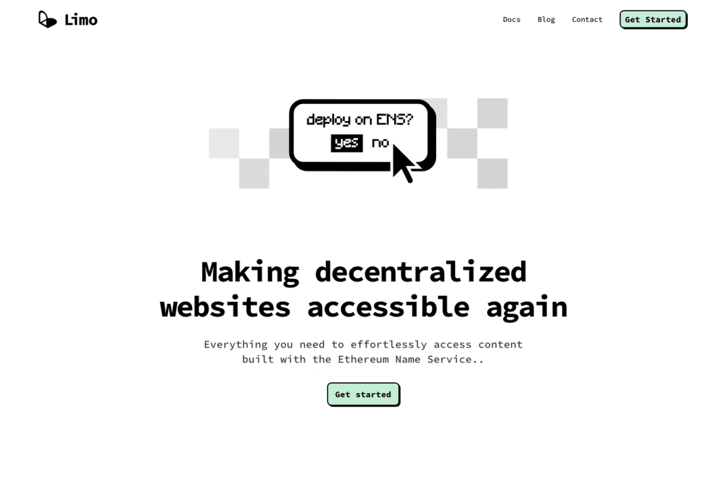 eth.limo homepage screenshot
