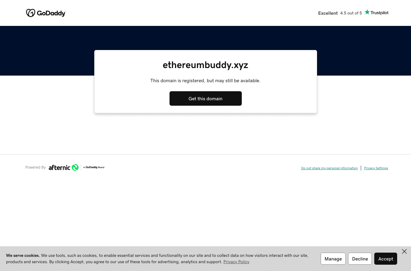 Screenshot preview of ethereumbuddy.xyz