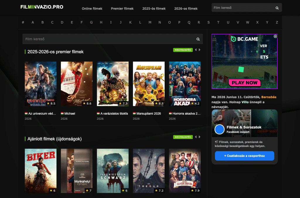 filminvazio.pro homepage screenshot