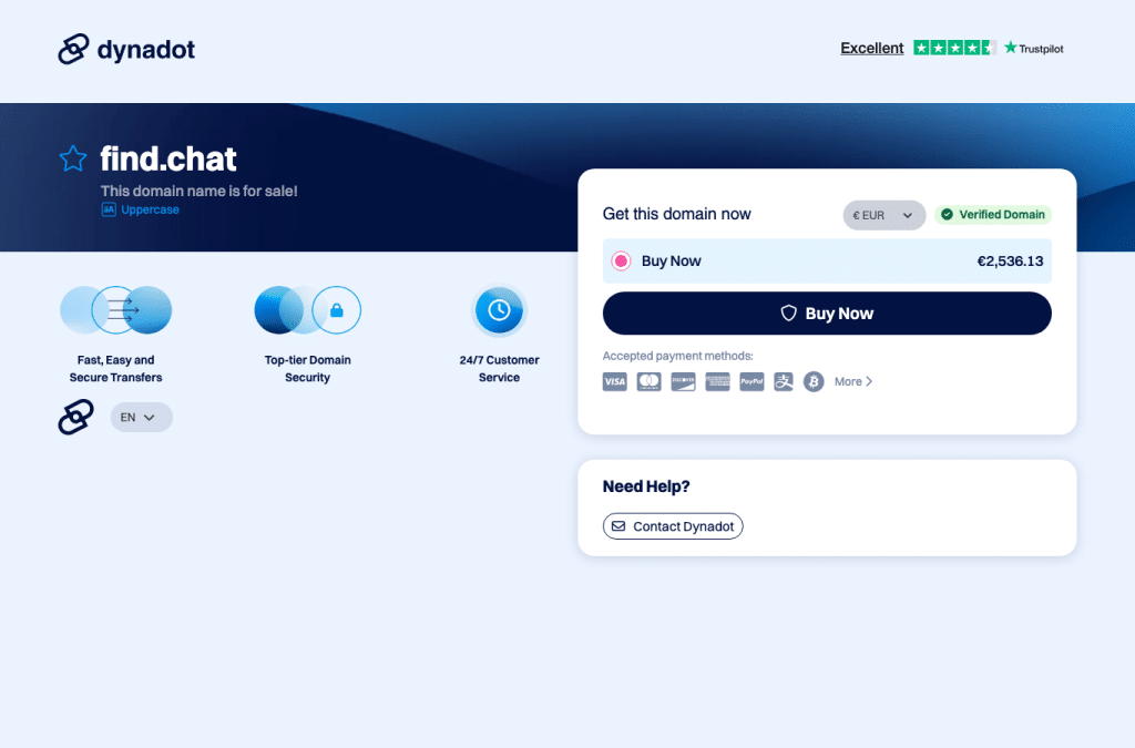find.chat homepage screenshot