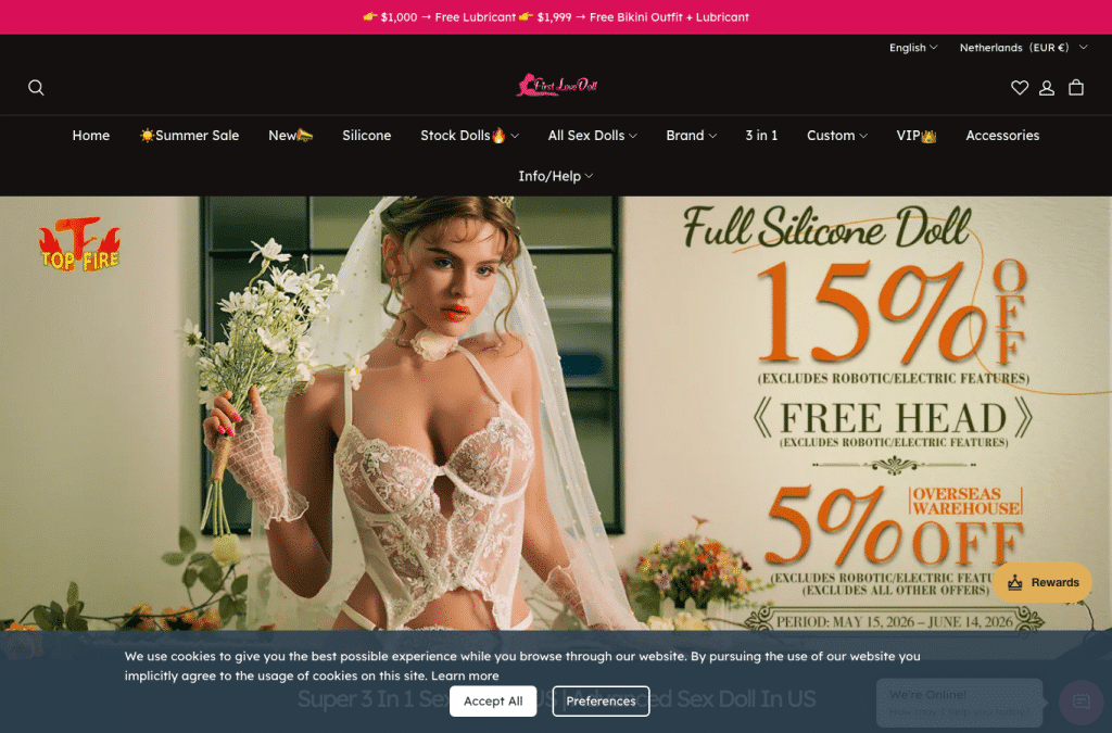 firstlovedoll.net homepage screenshot