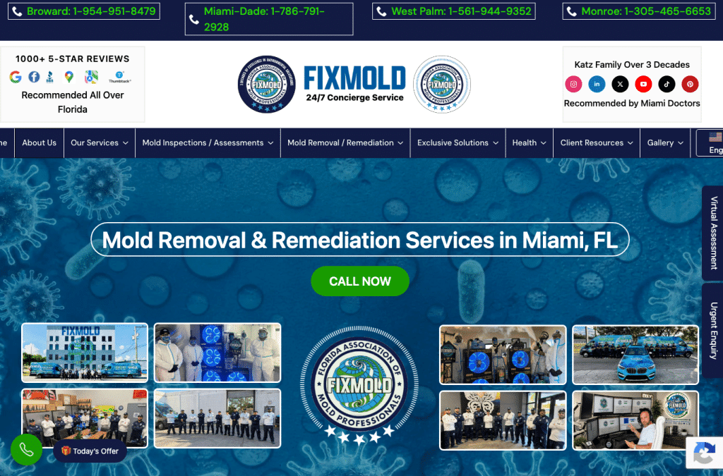 fixmold.com homepage screenshot