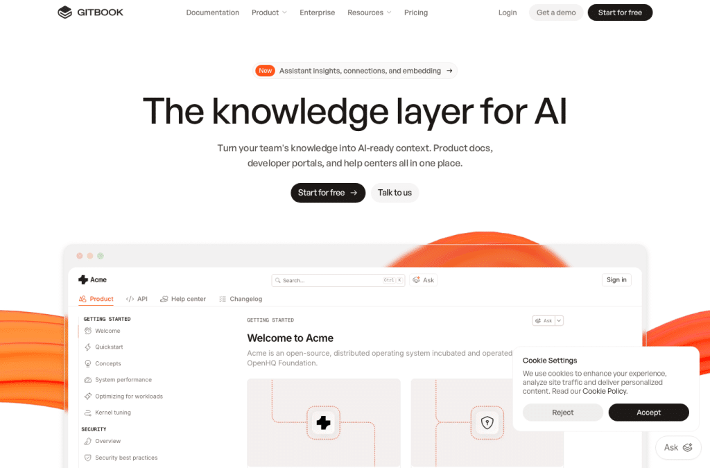 gitbook.io homepage screenshot