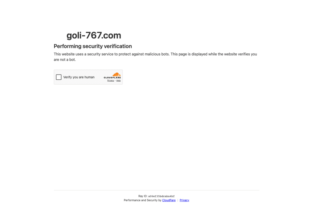 goli-767.com homepage screenshot