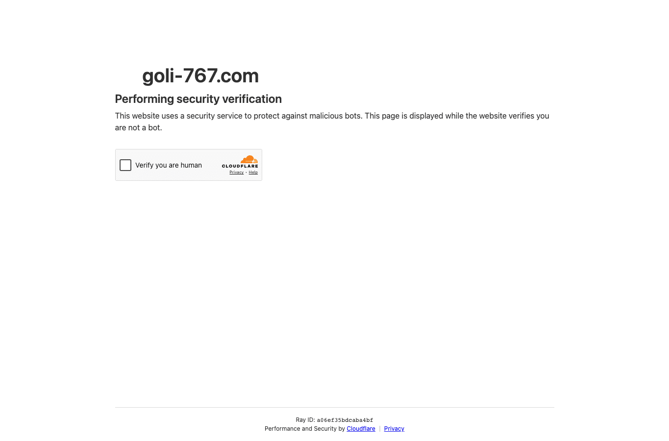 Screenshot preview of goli-767.com